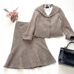 FRAGILE ブラウンツイードセットアップ 36 卒園式 セレモニージャケット