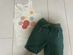 プチバトー　タンクトップ　ハーフパンツセット90〜100cmのサムネイル