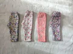 branshes（ブランシェス）パンツ3点裏シャギー/裏起毛パンツ1点　80cm