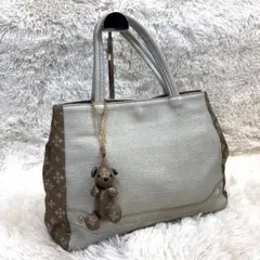 【極美品】russet×松島花さんコラボ レザー＆モノグラムコンビトートバッグのサムネイル