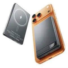 モバイルバッテリー 軽量 小型 マグセーフ ワイヤレス充電器