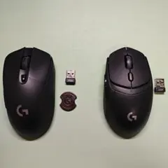 LOGICOOL ワイヤレスゲーミングマウス 2個セット