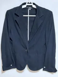 INED イネド　レディース　ネイビー　シングルボタン 袖割れ　ジャケット ９号