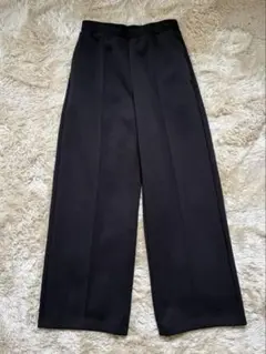 【美品】UNIQLO:C スウェットストレートパンツ ブラック S ユニクロ