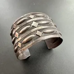 Navajo・Stanley.Parker・トリプルスタンプワークバングル超希少