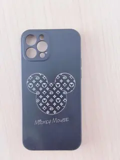 iPhoneケース　12pro ミッキーマウス ブラックケース