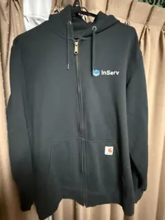 Carhartt ブラック 鬼フェード アクティブジャケット パーカー