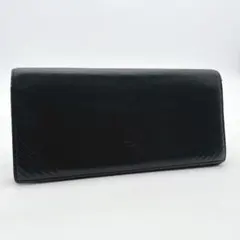 イヴサンローラン 長財布 レザー YSLロゴ ブラック