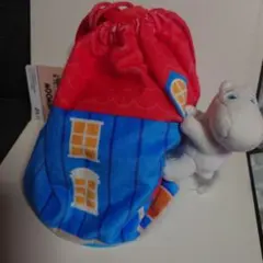 MOOMIN ムーミンハウス 巾着袋 ぬいぐるみ付きのサムネイル