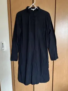 無印良品 MUJI　オックスフォードシャツワンピース ロングシャツ M
