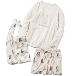 ジェラートピケ ジェラピケ アニマル柄セットアップ＆アニマル柄エコバッグ