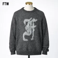 FTW モヘヤ混 ニット L グレー モヘア セーター オーバーサイズのサムネイル