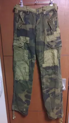 極希少/高円寺古着屋購入】00s アバクロ 迷彩 ミリタリーカーゴパンツ