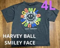 HARVEY BALL SMILEY FACE Tシャツ チャコールグレーのサムネイル