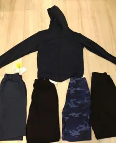 150cm 男の子　ハーフパンツ　パーカーセット