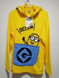 ミニオンズ フード付き 黄色 長袖Tシャツ Mサイズ ロンT