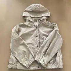ベージュ フード付きジャケット