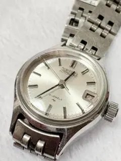 SEIKO 自動巻き時計 21ジュエル ステンレス　レディース　稼働品