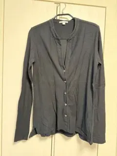 JAMES PERSE Vネック ボタン付きカーディガン　黒