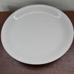 ホワイト 陶器製 ラウンド皿 2枚セット