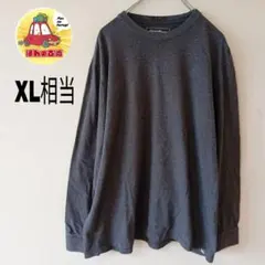 USA古着 EddieBauer ロンT　ロングTシャツ　XL相当　グレーのサムネイル