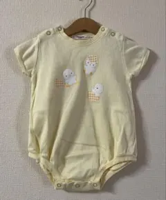 ファミリア　ロンパース　70サイズ イエロー　ひよこ　旧タグ