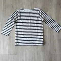 コカ　サイドジップ　長袖ボーダープルオーバー