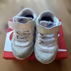 Nike AIR MAX キッズスニーカー ホワイトブルー 15cm