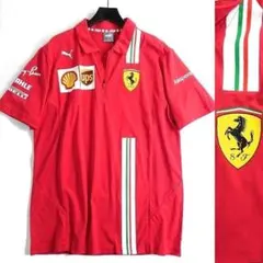 プーマフェラーリコレクション ハーフジップ 半袖 チームポロ XXL