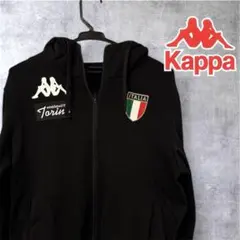 『希少品』Kappa ジップアップパーカー　パーカー　イタリアロゴ国旗入り