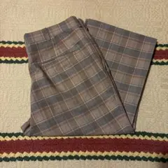 70s チェックスラックスvintage バギーパンツ　カジュアル USA製
