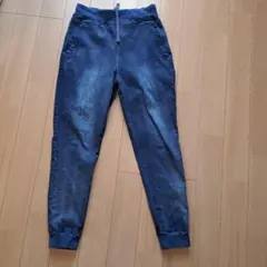 ダークブルー スリムフィット デニムパンツのサムネイル