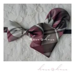 【現品限り】R:ボルドー系:BC　蝶ネクタイ&ポケットチーフ　キッズ/子供