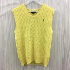 ポロラルフローレン ケーブル編みニットベスト Polo Ralph Lauren