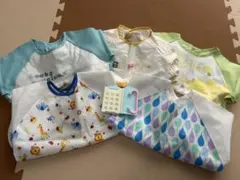【おまけ付き】お食事用エプロン　長袖　5枚セット