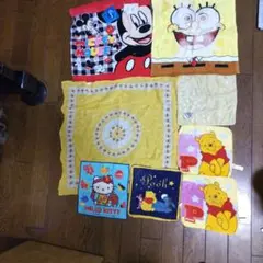 キャラクター ハンカチ タオルハンカチ 8枚セット