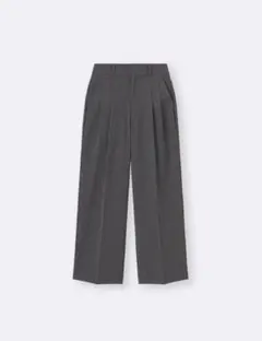 GU タックワイドチェックパンツ Mサイズ