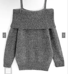 オフショルダーニットミニワンピース[dr618]