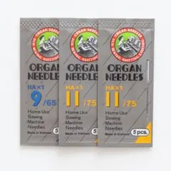 ミシン針 家庭用 【HA×1】9番 11番 3パック オルガン