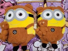 ミニオン スーパーラージぬいぐるみ ボブ＆ティム 2体セット