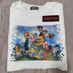 デジモンアドベンチャー Tシャツ 白 XL BANDAI