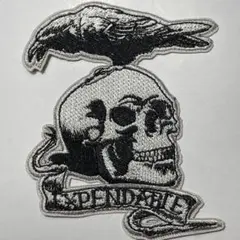 XPENDABLE SKULL エクスペンダブルズ カラス パッチ 映画