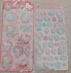 正規品　サンリオ　ハローキティ　コットンパフィ　シール　他　2枚セット