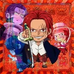 にふぉるめーしょん ワンピース大海賊シールウエハースLOG.14 シャンクス　P