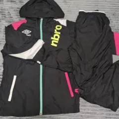 UMBRO ウィンドブレーカー 上下セット ブラックのサムネイル