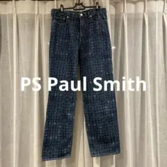 【極美品】PS Paul Smith 総柄デニムパンツ Ｌサイズのサムネイル