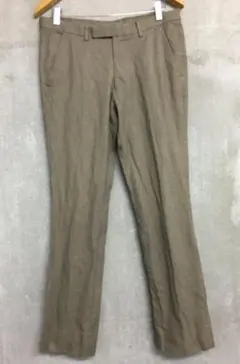 トゥモローランド 千鳥 ストレッチ スラックス パンツ サイズ48 ベージュ系のサムネイル