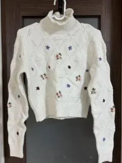 フラワー ニット