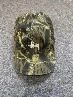 90s old stussy キャップ 紺タグ 迷彩柄 - メルカリ