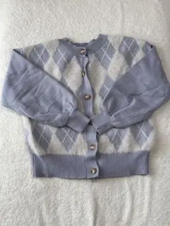 【即購入可】OLIVE des OLIVE アーガイル柄 ニットカーディガン